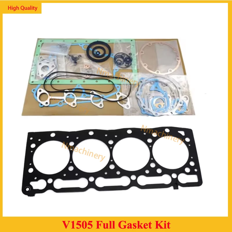 V1505 Full Gasket Kit Set For Kubota Engine Tractor With Head Gasket Overhaul Rebuild Kit
V1505 Full Gasket Kit Set For Kubota Engine Tractor With Head Gasket Overhaul Rebuild Kit