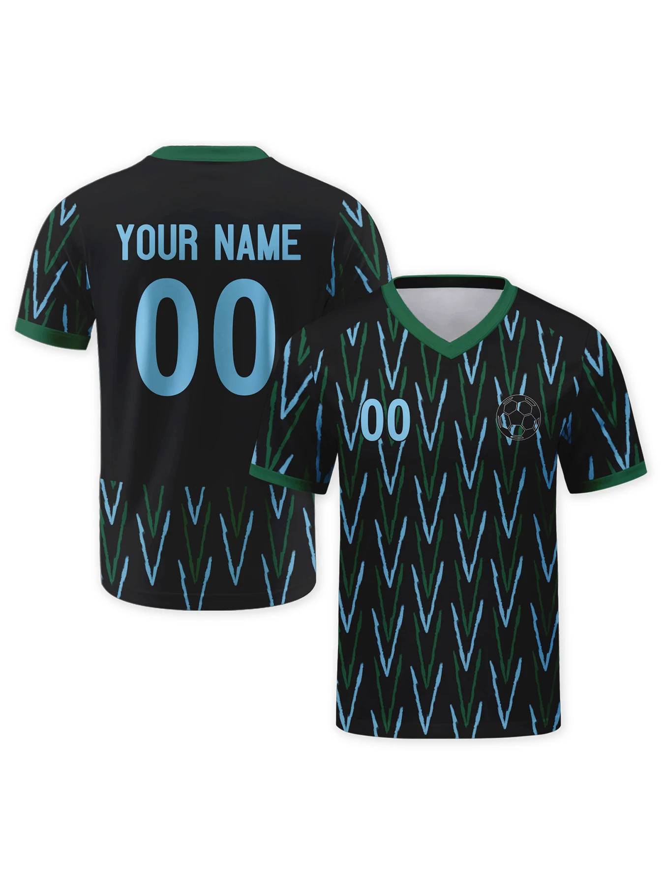 Custom Black with Blue Soccer Jersey Personalized Printed Name & Number Football Shirt for Men/Women Soccer Lover Gifts Fan
Custom Black with Blue Soccer Jersey Personalized Printed Name & Number Football Shirt for Men/Women Soccer Lover Gifts Fan