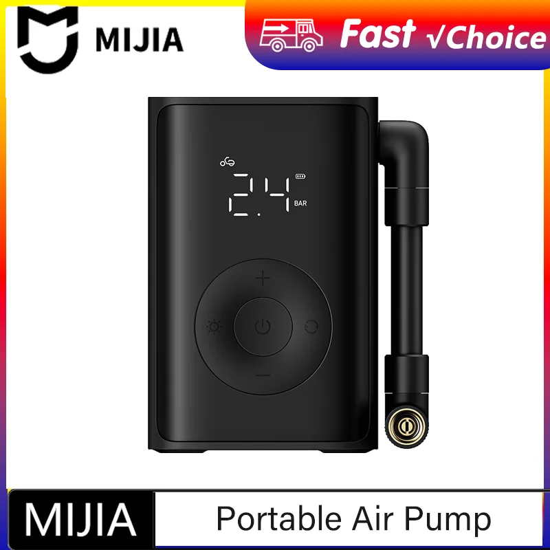 Mijia Portable Air Pump 2000mAh 150psi Electric Air Compressor Tire Pressure Detection Car Bike Multitool Inflator-CN
Mijia Portable Air Pump 2000mAh 150psi Electric Air Compressor Tire Pressure Detection Car Bike Multitool Inflator-CN