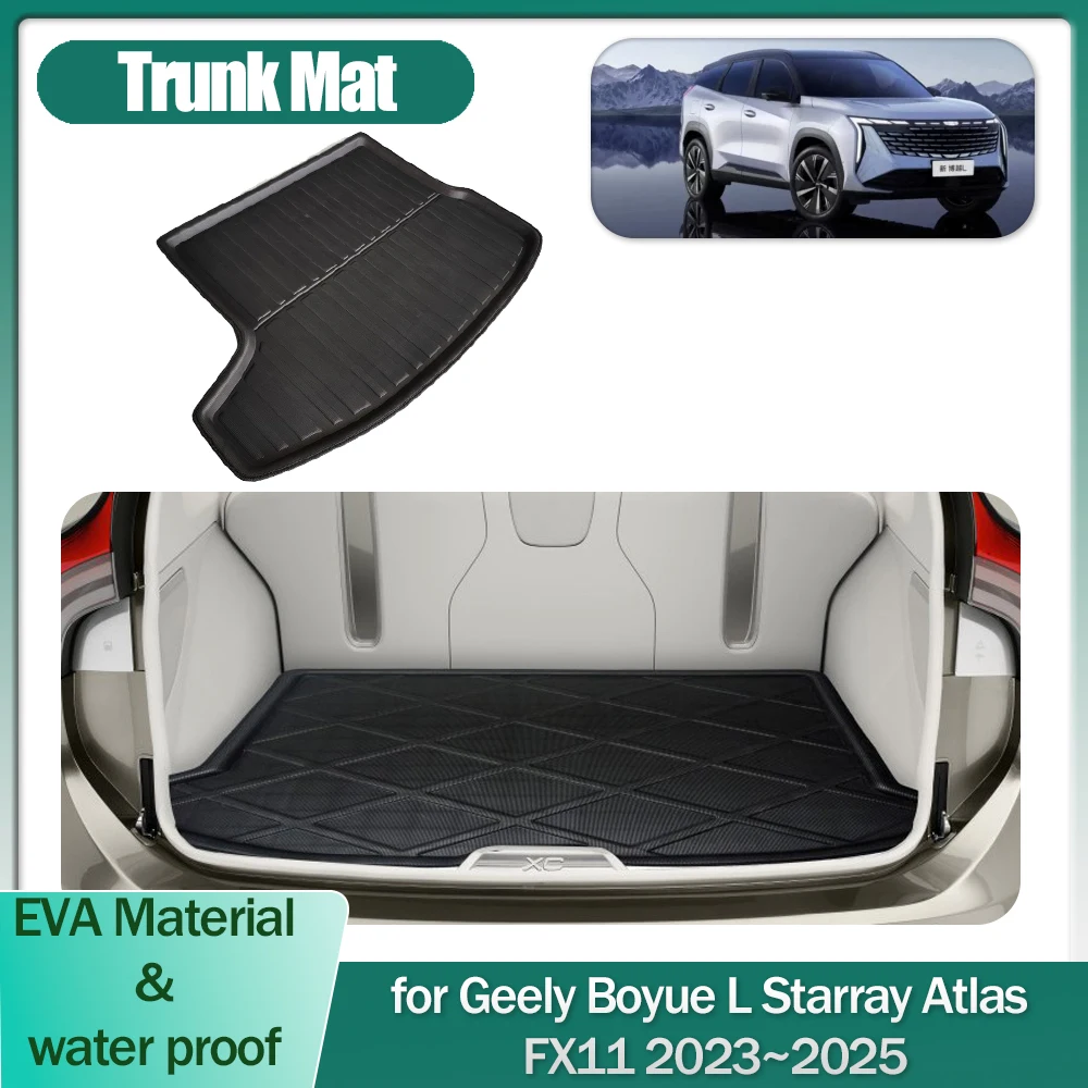 Коврик в багажник автомобиля для Geely Boyue L Starray Atlas FX11 2023 ~ 2025, коврик для багажника, напольный ковер, водонепроницаемый чехол, лоток, аксессуары
Коврик в багажник автомобиля для Geely Boyue L Starray Atlas FX11 2023 ~ 2025, коврик для багажника, напольный ковер, водонепроницаемый чехол, лоток, аксессуары
