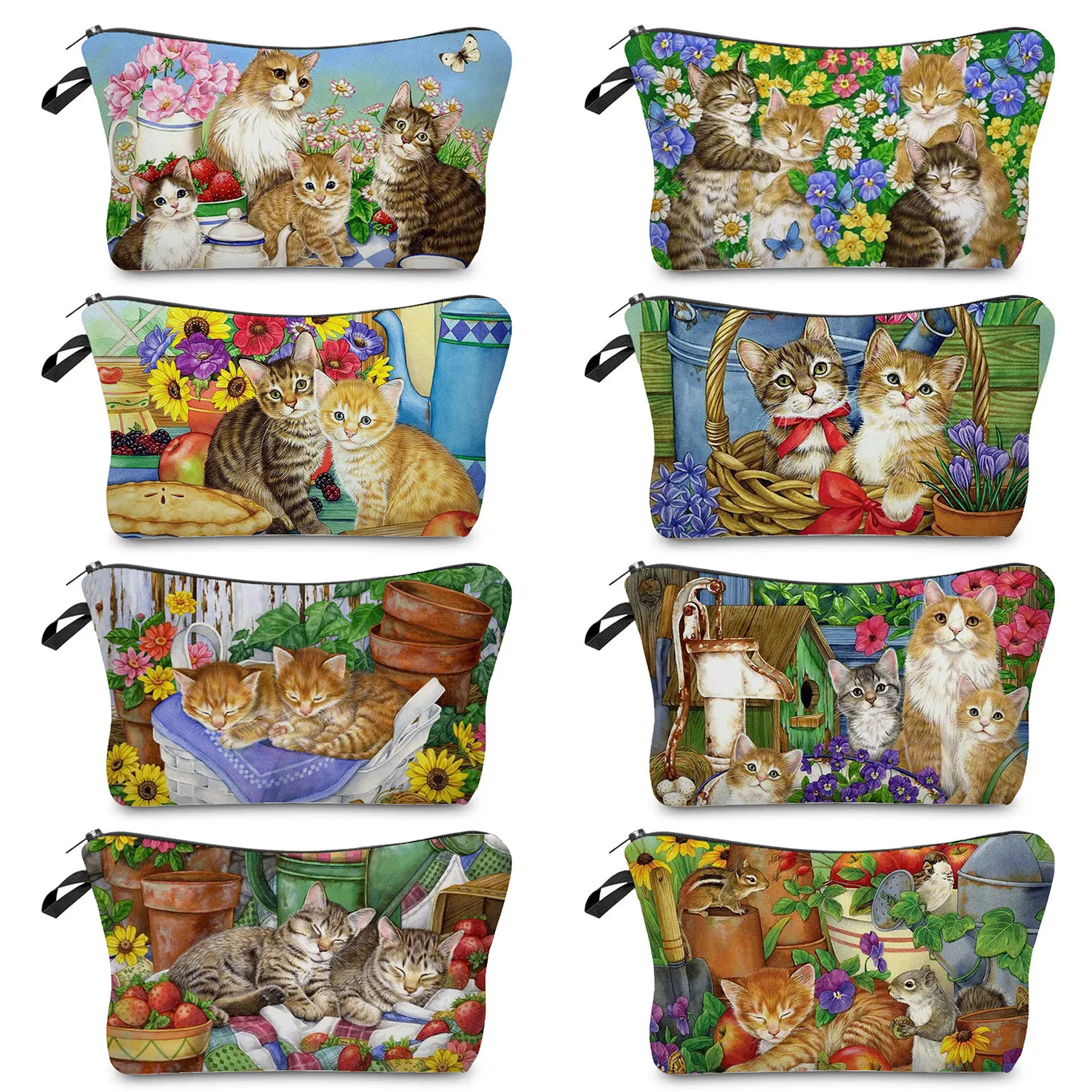 Cute Animal Cat Printed Foldable New In Makeup Bags Outdoor Women's Cosmetic Bag Ladies Toiletry Kit Portable Organizer Travel
Cute Animal Cat Printed Foldable New In Makeup Bags Outdoor Women's Cosmetic Bag Ladies Toiletry Kit Portable Organizer Travel