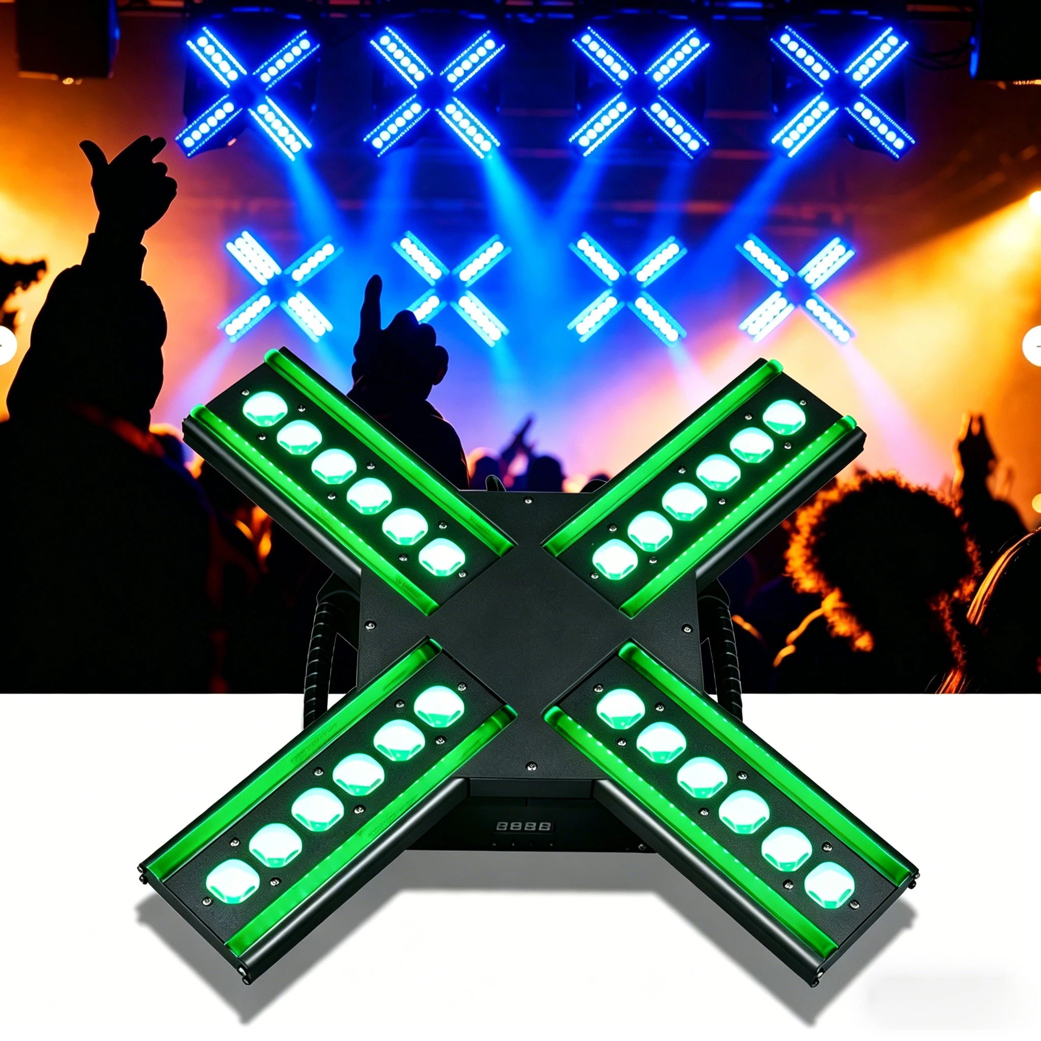 STORM24 RGB Stage Light DMX512 Sound Active Auto Master-Slave 120W LED Effect Light for DJ Disco Party Show
STORM24 RGB Stage Light DMX512 Sound Active Auto Master-Slave 120W LED Effect Light for DJ Disco Party Show