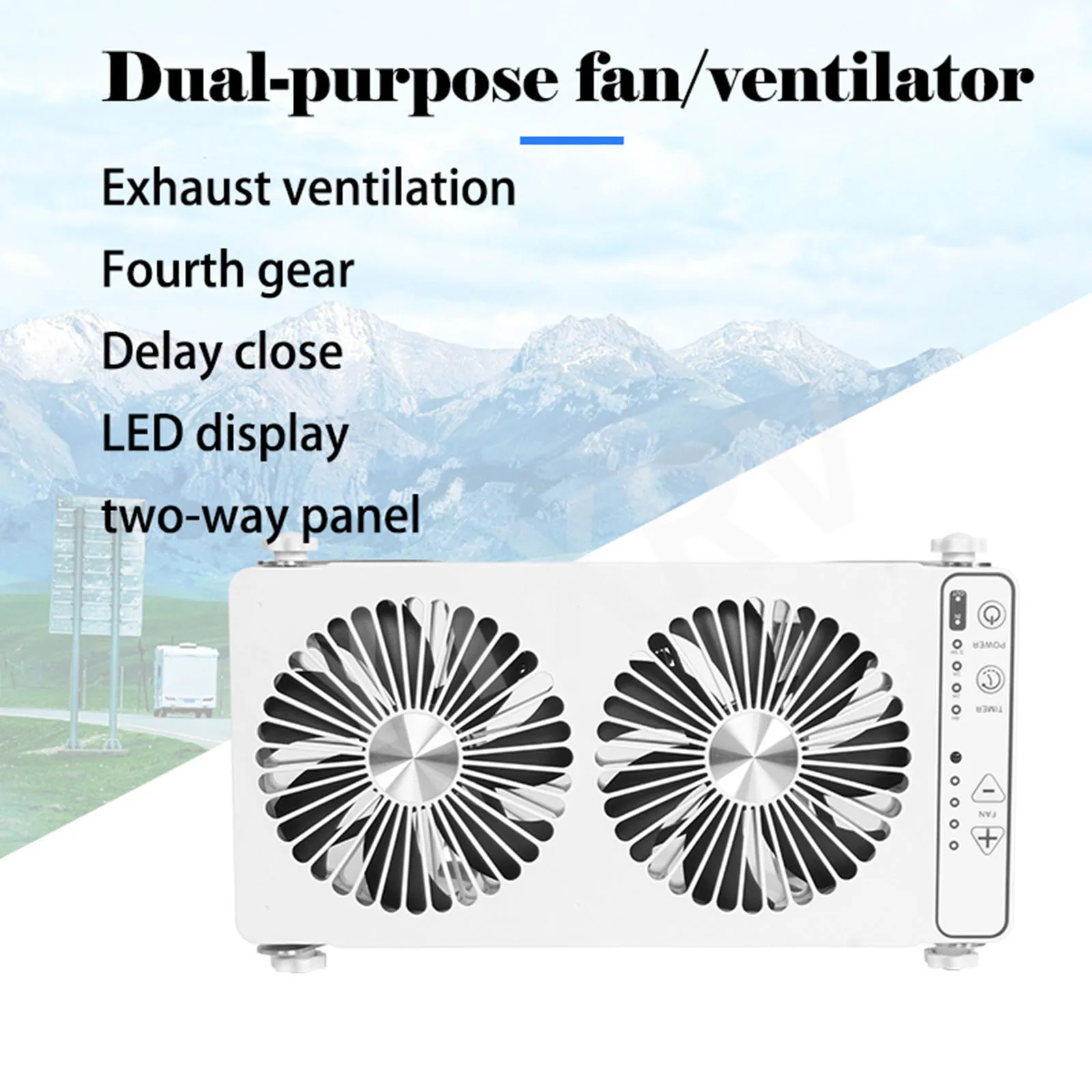 RV Roof Fan Ventilation Cooling Fan Removable Simple Installation with Switch Multipurpose 3 Meters DC Cable 12V Double Row Fan
RV Roof Fan Ventilation Cooling Fan Removable Simple Installation with Switch Multipurpose 3 Meters DC Cable 12V Double Row Fan