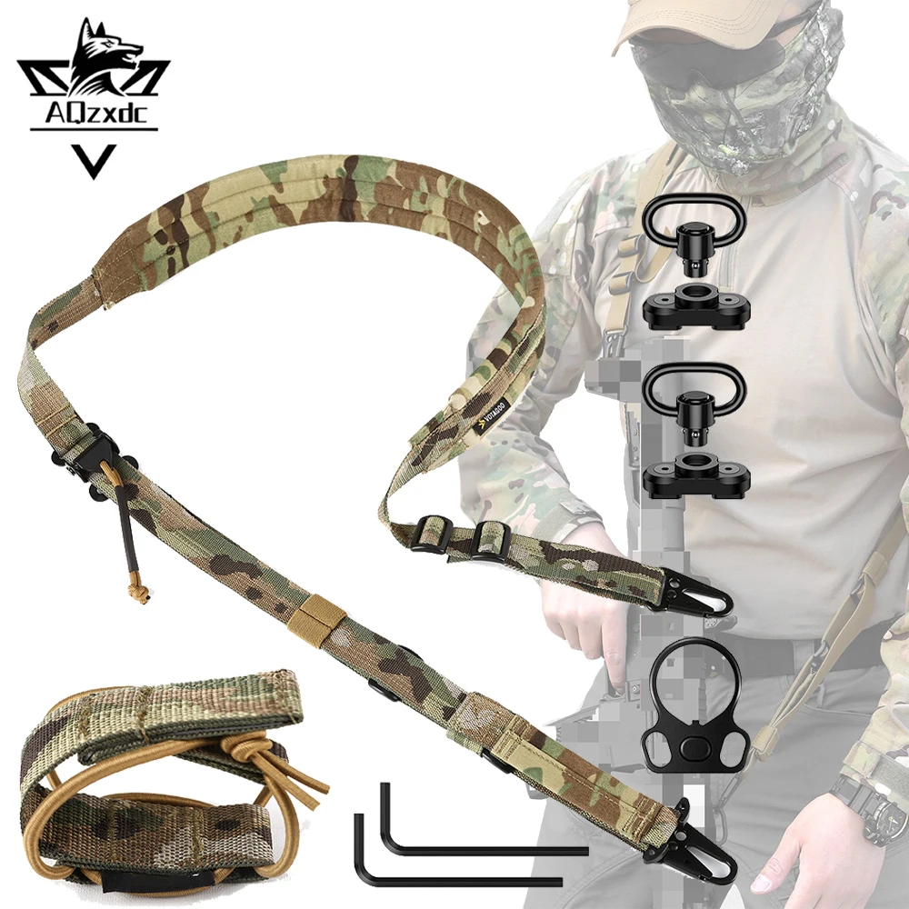 Tactical Multi-Purpose Shoulder Straps 2 Point Quick-Adjust Metal Hooks Camouflage Shoulder Straps for Airsoft CS Shooting Game
Tactical Multi-Purpose Shoulder Straps 2 Point Quick-Adjust Metal Hooks Camouflage Shoulder Straps for Airsoft CS Shooting Game