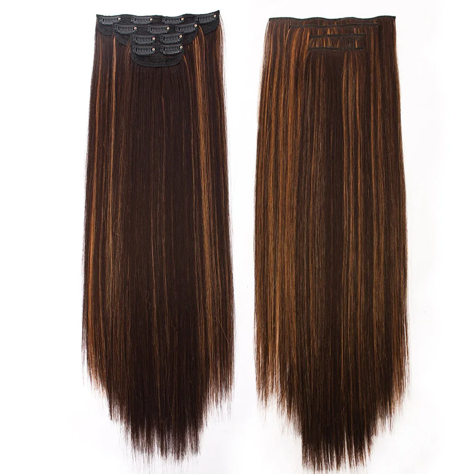 Ombre Brown Straight Bio Synthetic Ombre Clip In Hair Extensions 4Pcs/Lot 150g Matte Color Heat Resistant Hair Pieces For Women
Ombre Brown Straight Bio Synthetic Ombre Clip In Hair Extensions 4Pcs/Lot 150g Matte Color Heat Resistant Hair Pieces For Women