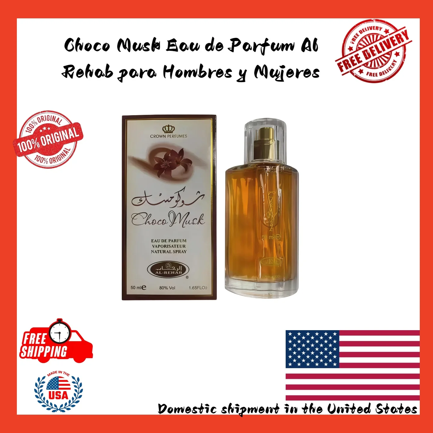 Choco Musk By Al Rehab 50ml Authentic Original Perfume Spray - USA SELLER Luxury perfume a birthday or Valentine's Day gift
Choco Musk By Al Rehab 50ml Authentic Original Perfume Spray - USA SELLER Luxury perfume a birthday or Valentine's Day gift
