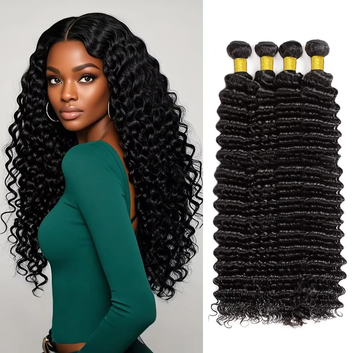 12A Human Hair Bundles Deep Wave Bundles Human Hair 100% Unprocessed Brazilian Virgin Deep Curly Weave 30inches Water Wavy Hair
12A Human Hair Bundles Deep Wave Bundles Human Hair 100% Unprocessed Brazilian Virgin Deep Curly Weave 30inches Water Wavy Hair