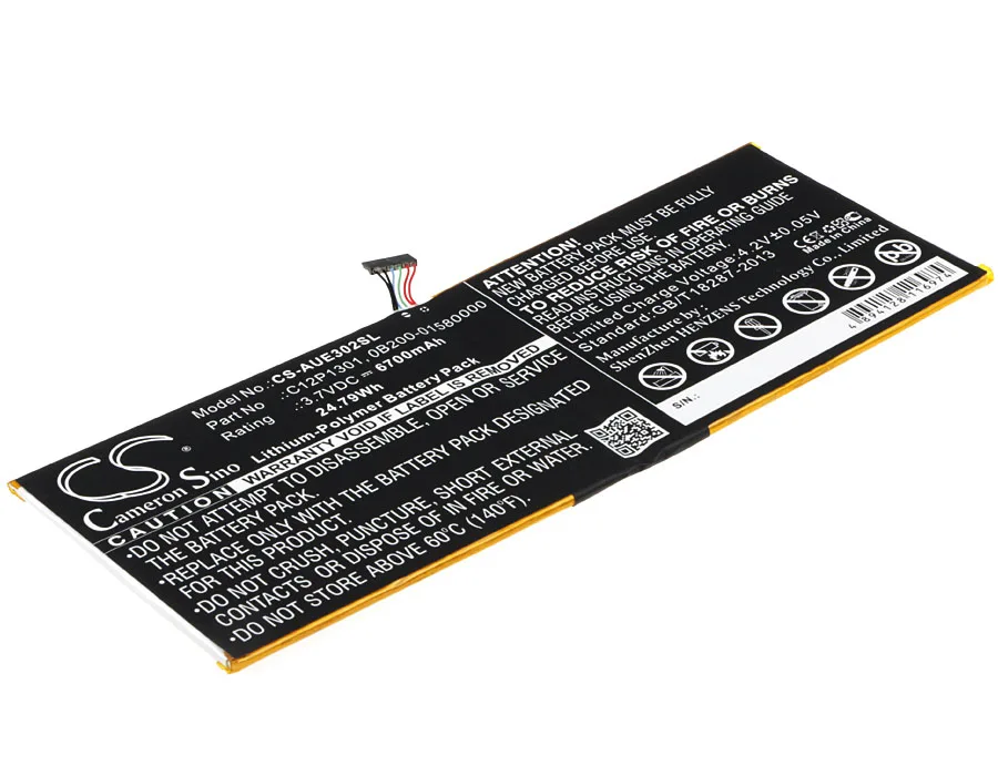 Аккумулятор для Asus Transformer Pad TF303K-1D020A, Transformer Pad TF303K-1D021A, Zenpad Z300, Zenpad Z300C 3,7 V
Аккумулятор для Asus Transformer Pad TF303K-1D020A, Transformer Pad TF303K-1D021A, Zenpad Z300, Zenpad Z300C 3,7 V
