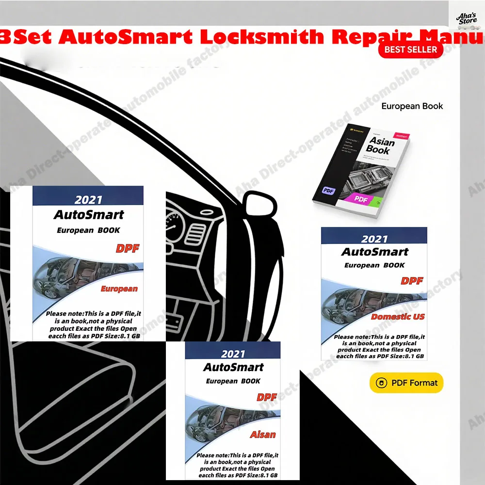Hot Obd2 Scanner 3Set AutoSmart Locksmith Repair Manual 2021 - Asian, European & Domestic EBook 3Set - By Michael Hyde LockSmith
Hot Obd2 Scanner 3Set AutoSmart Locksmith Repair Manual 2021 - Asian, European & Domestic EBook 3Set - By Michael Hyde LockSmith