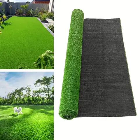 Synthetic Grass Turf Roll, Soft Realistic Synthetic Turf,Wear‑Resistant Synthetic Lawn Rug,Pet‑Safe Durable Artificial Lawn, Weather Resistant for Yard, Balcony, Garden Outdoor Landscape Decoration