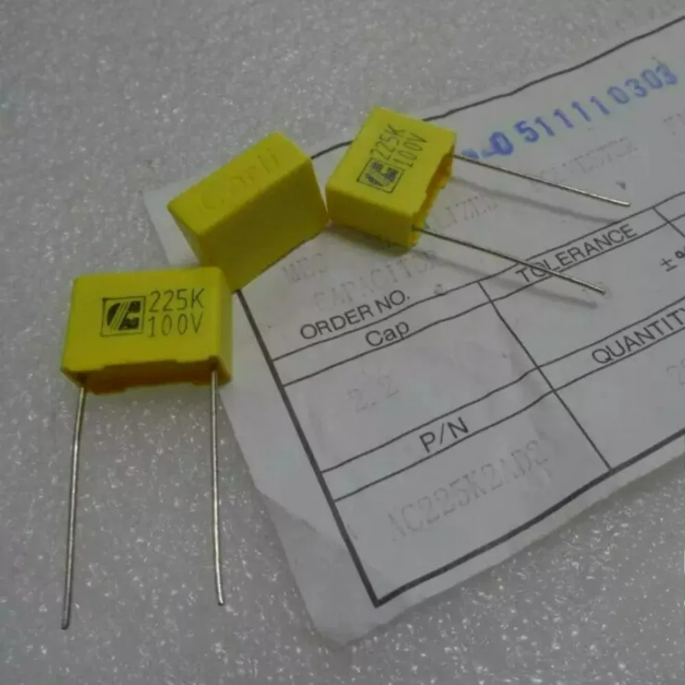 10pcs/lot 2.2uf 100V 2u2 225 Brand New 15mm Film Capacitor
10pcs/lot 2.2uf 100V 2u2 225 Brand New 15mm Film Capacitor