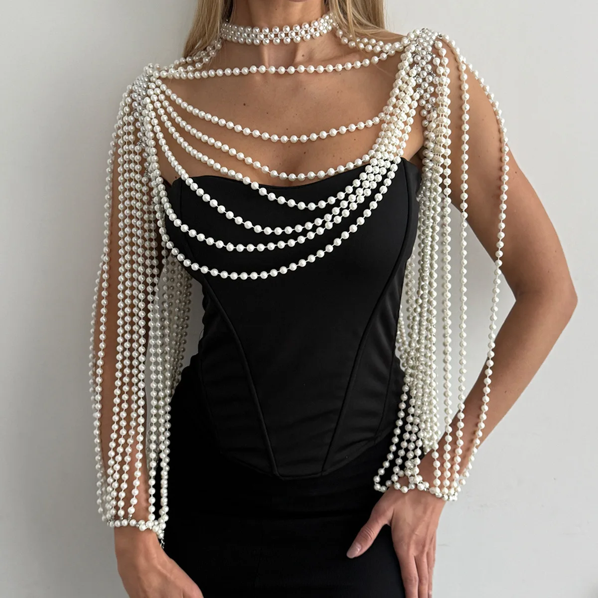 Длинное ожерелье-цепочка на плечо ручной работы 2026 года с белыми искусственными жемчужинами для женщин, для рейва, свадьбы, вечеринки, длинный жемчужный шаль-топ
Длинное ожерелье-цепочка на плечо ручной работы 2026 года с белыми искусственными жемчужинами для женщин, для рейва, свадьбы, вечеринки, длинный жемчужный шаль-топ
