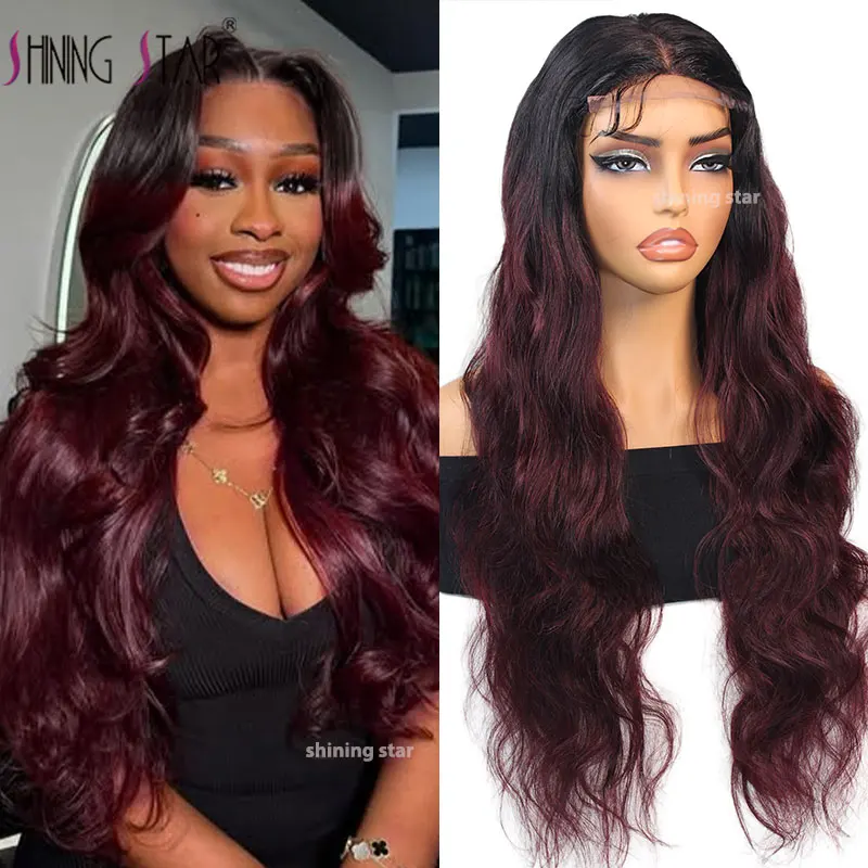 28 Inch Dark Burgundy Ombre Colored 4X4 Lace Front Wigs For Balck Women Colored Body Wave Lace Closure Wig Curly Human Hair Wigs
28 Inch Dark Burgundy Ombre Colored 4X4 Lace Front Wigs For Balck Women Colored Body Wave Lace Closure Wig Curly Human Hair Wigs