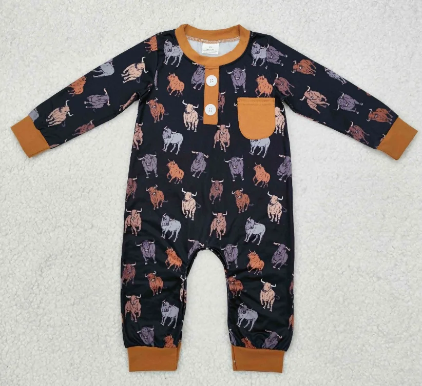 LR1902 Toddler Kids Boy Cows Brown Print 1 Piece Jumpsuits Baby Boys Fall Western Romper Clothing
LR1902 Toddler Kids Boy Cows Brown Print 1 Piece Jumpsuits Baby Boys Fall Western Romper Clothing