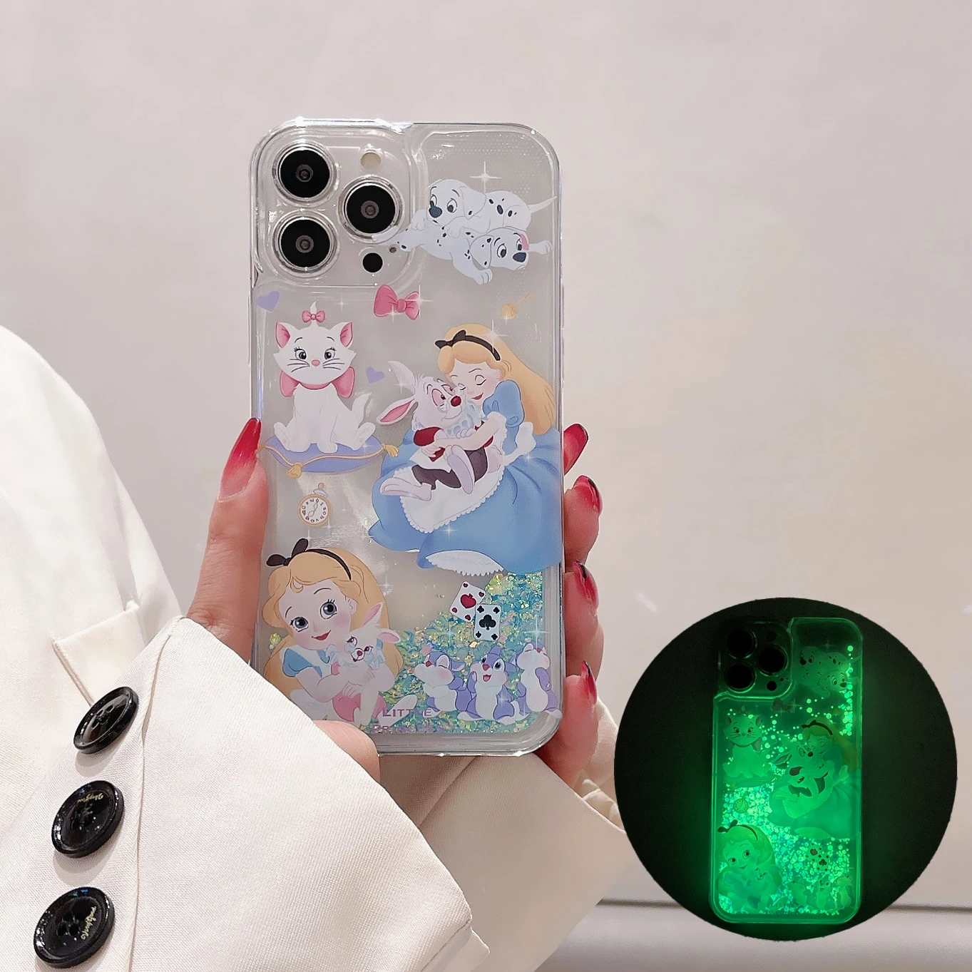 Cartoon Alice Cute Cat Quicksand Phone Case For iPhone 15 14 13 12 11 Pro Max Luminous Dynamic Liquid Cartoon Shockproof Cover
Cartoon Alice Cute Cat Quicksand Phone Case For iPhone 15 14 13 12 11 Pro Max Luminous Dynamic Liquid Cartoon Shockproof Cover