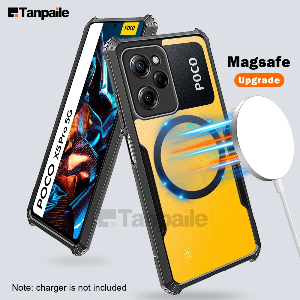 Ultra Thin Case For Xiaomi Poco X5 Redmi Note 12 Pro Plus 5G Shockproof Wireless Charging Magsafe Bumper Phone Cover
Ultra Thin Case For Xiaomi Poco X5 Redmi Note 12 Pro Plus 5G Shockproof Wireless Charging Magsafe Bumper Phone Cover