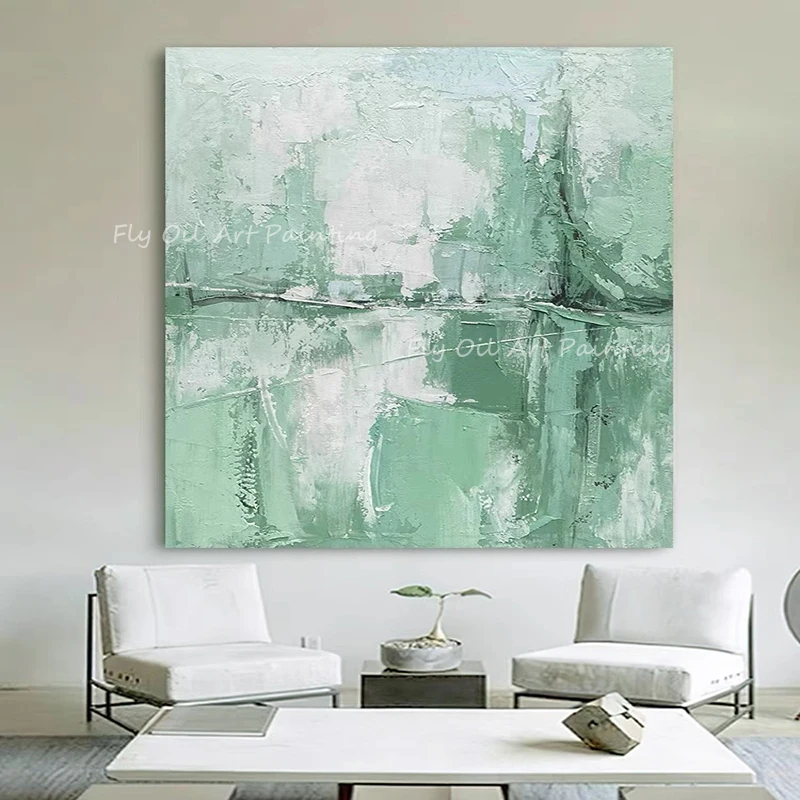 best hand painted green asbtract landscape picture mdoern thick simple handmade Oil Paint Texture Canvas Painting decor
best hand painted green asbtract landscape picture mdoern thick simple handmade Oil Paint Texture Canvas Painting decor
