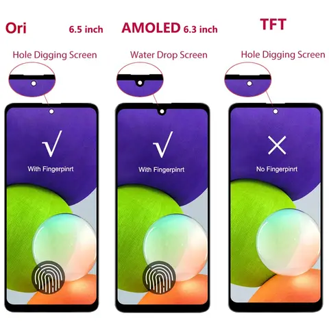 6.5" New Super AMOLED For Samsung Galaxy A51 A515 LCD Display +Fingerprint,Touch Screen Assembly For Samsung A51 A515F Display