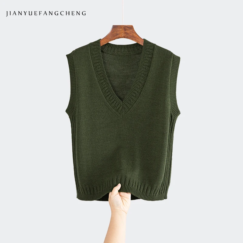 Fashion Winter Green Wool Knitted Vest Sleeveless Sweater 2025 Fall Winter Women' V-Neck Warm Inner-wear Casual Tops
Fashion Winter Green Wool Knitted Vest Sleeveless Sweater 2025 Fall Winter Women' V-Neck Warm Inner-wear Casual Tops