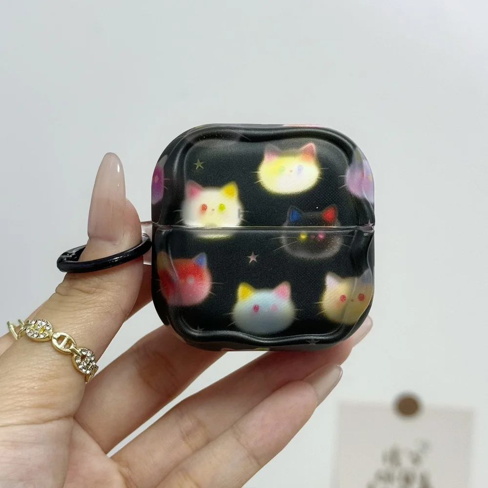 New Korean INS Dreamy Blurred Kitten Kawaii Earphone Case for Airpods 1 2 3 4 Pro2 Pro3 Black Fashion Girls Anti-fall Case Cute
New Korean INS Dreamy Blurred Kitten Kawaii Earphone Case for Airpods 1 2 3 4 Pro2 Pro3 Black Fashion Girls Anti-fall Case Cute