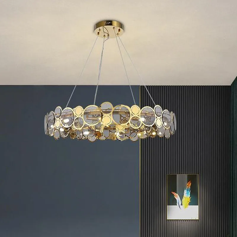 Light luxury crystal chandelier postmodern minimalist atmosphere living room lamp room dining room chandelier creative personali
Light luxury crystal chandelier postmodern minimalist atmosphere living room lamp room dining room chandelier creative personali