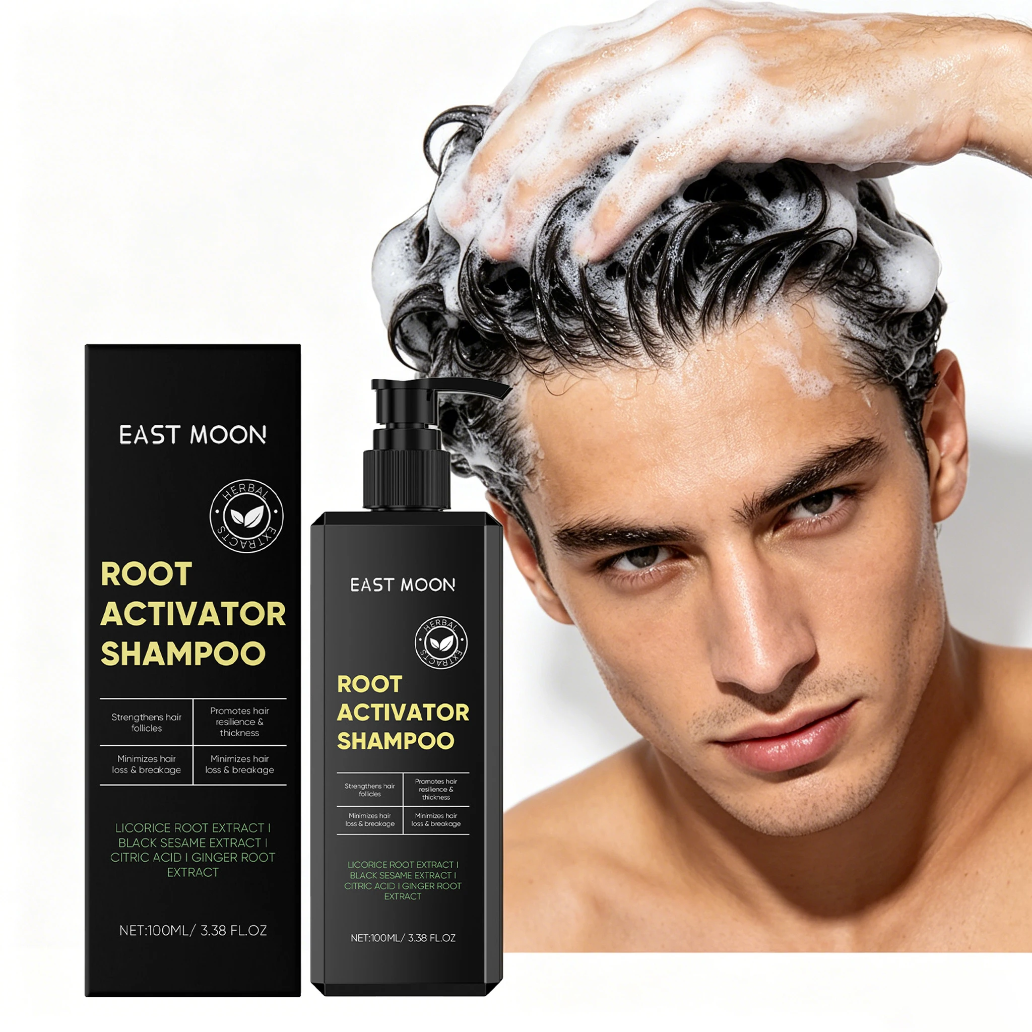 100ML Men Hair Shampoo Gentle Cleaning Scalp Nourishing Oil Control Refreshing Enhance Smoothness Volumizing Strengthen Men' s Hair Shampoo
100ML Men Hair Shampoo Gentle Cleaning Scalp Nourishing Oil Control Refreshing Enhance Smoothness Volumizing Strengthen Men' s Hair Shampoo