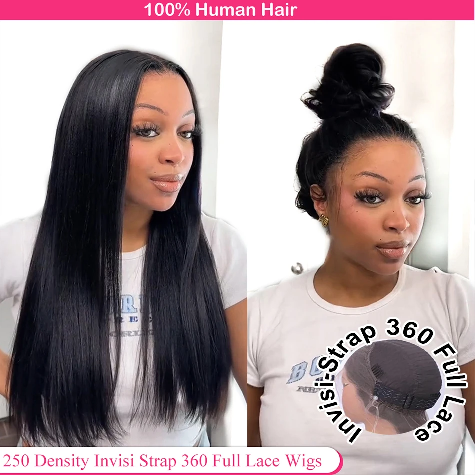 HD Invisi Strap 360 Full Lace Glueless Wig Preplucked 250 Density Wig Bone Straight 360 Lace Front Wig Glueless Wig Human Hair
HD Invisi Strap 360 Full Lace Glueless Wig Preplucked 250 Density Wig Bone Straight 360 Lace Front Wig Glueless Wig Human Hair