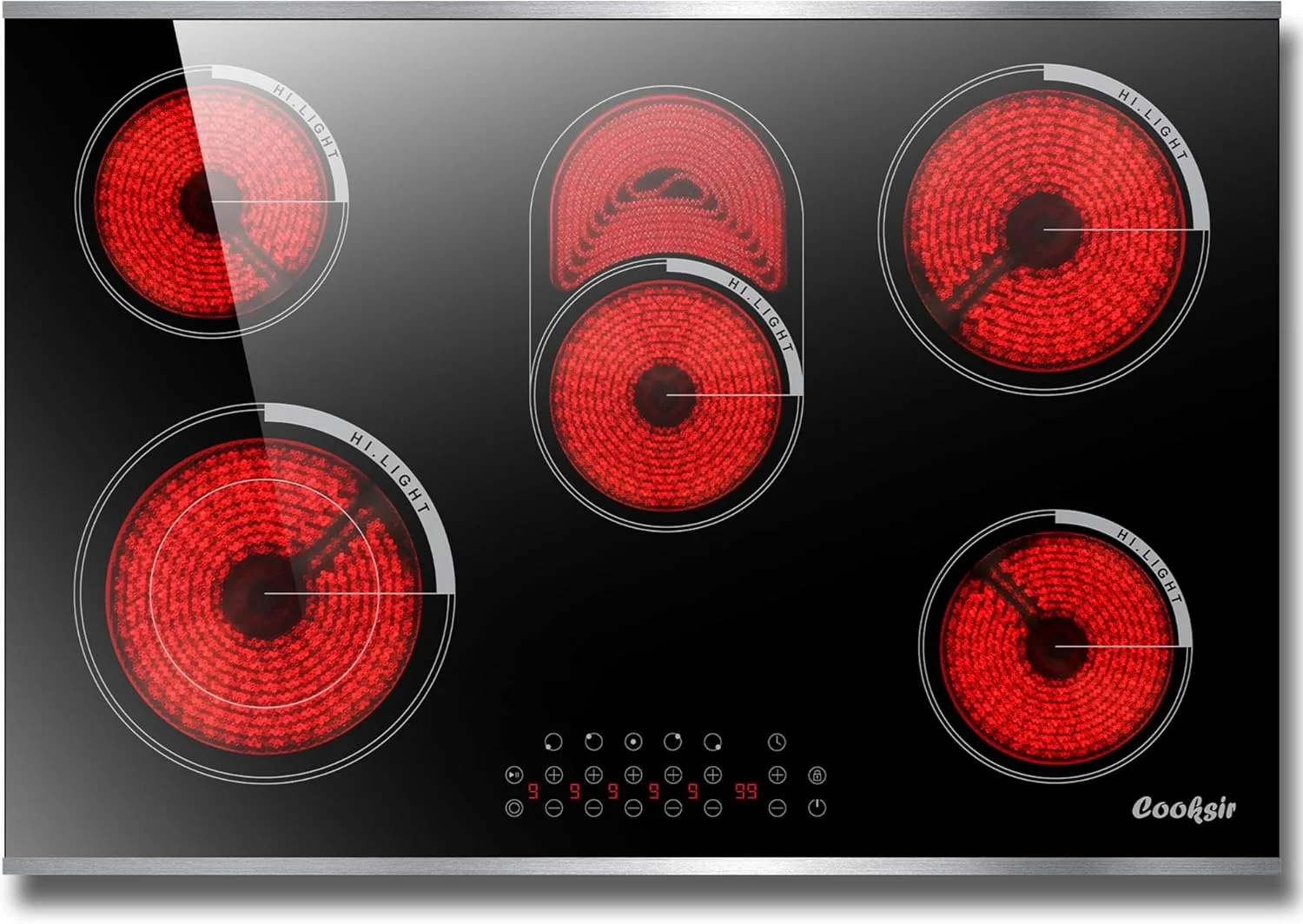 Cooksir, 5 конфорок, 30 дюймов, встроенная электрическая варочная панель со стеклянной защитой, металлический каркас, 8400 Вт, предохранительный замок, таймер 99 минут, жесткий проводной
Cooksir, 5 конфорок, 30 дюймов, встроенная электрическая варочная панель со стеклянной защитой, металлический каркас, 8400 Вт, предохранительный замок, таймер 99 минут, жесткий проводной