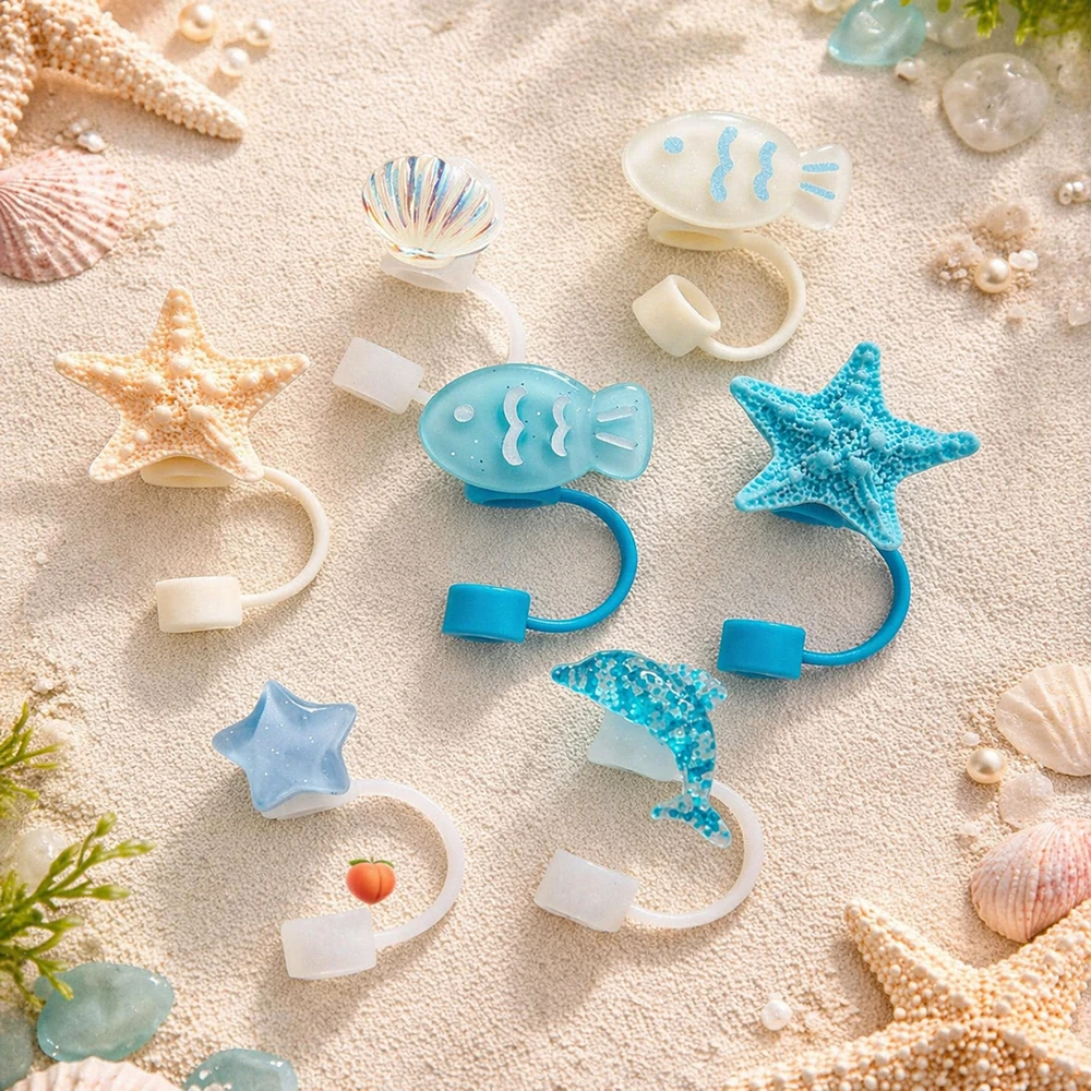 Cute Ocean Series Straw Topper for Stanley Cup 30&40 Oz, Kawaii Silicone Straw Covers Dust-Proof Reusable Straw Caps Accessories
Cute Ocean Series Straw Topper for Stanley Cup 30&40 Oz, Kawaii Silicone Straw Covers Dust-Proof Reusable Straw Caps Accessories