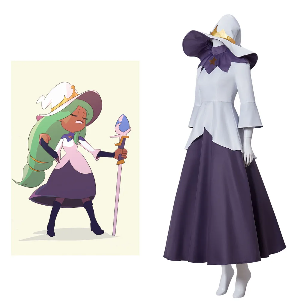women’s Azura Cosplay DRESS The Owl Cosplay House Costume Dress The Good Witch Azura Uniform With Hat Full Set
women’s Azura Cosplay DRESS The Owl Cosplay House Costume Dress The Good Witch Azura Uniform With Hat Full Set