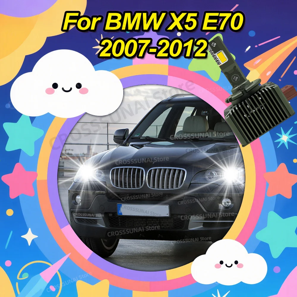 LED Headlights HID D1S Turbo Two-sided CSP Chip 6000K for BMW X5 E70 2007 2008 2009 2010 2011 2012
LED Headlights HID D1S Turbo Two-sided CSP Chip 6000K for BMW X5 E70 2007 2008 2009 2010 2011 2012