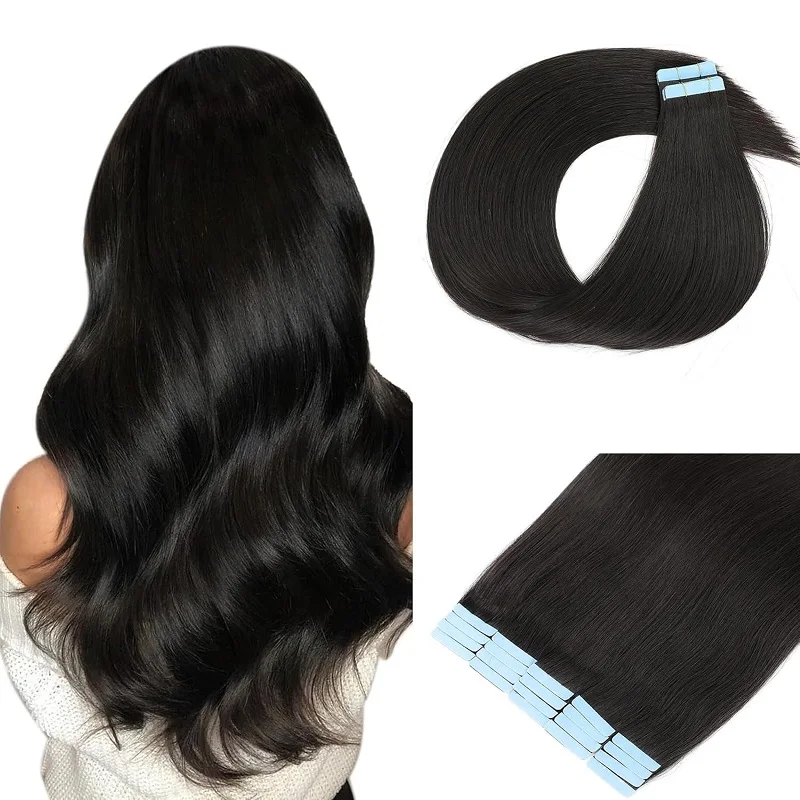 Alimice 20pcs 50g #1b Tape in Hair Extensions Straight Seamless Skin Weft Tape in Human Hair Extensions
Alimice 20pcs 50g #1b Tape in Hair Extensions Straight Seamless Skin Weft Tape in Human Hair Extensions