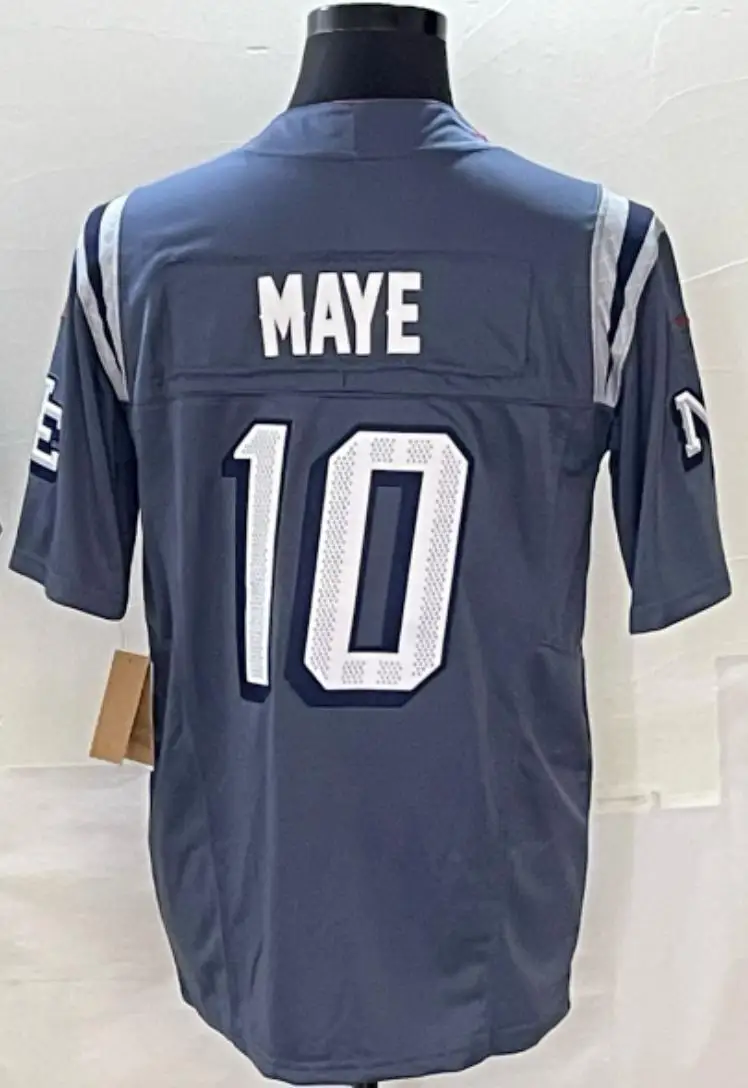 Изготовленный на заказ футбольный трикотаж Drake Maye Stefon Diggs TreVeyon Henderson Rivalries Storm Blue для мужчин, женщин, молодежи
Изготовленный на заказ футбольный трикотаж Drake Maye Stefon Diggs TreVeyon Henderson Rivalries Storm Blue для мужчин, женщин, молодежи