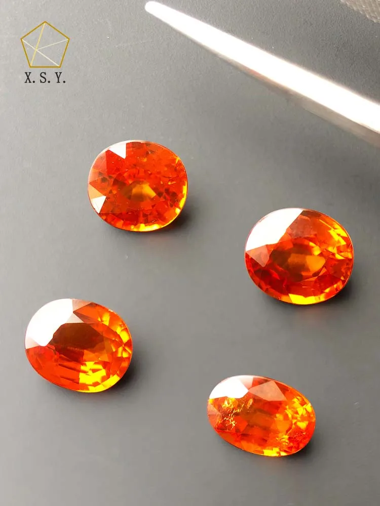 Natural worry-free Mozambique Fanta Garnet loose stone ring earring necklace can be certified
Natural worry-free Mozambique Fanta Garnet loose stone ring earring necklace can be certified