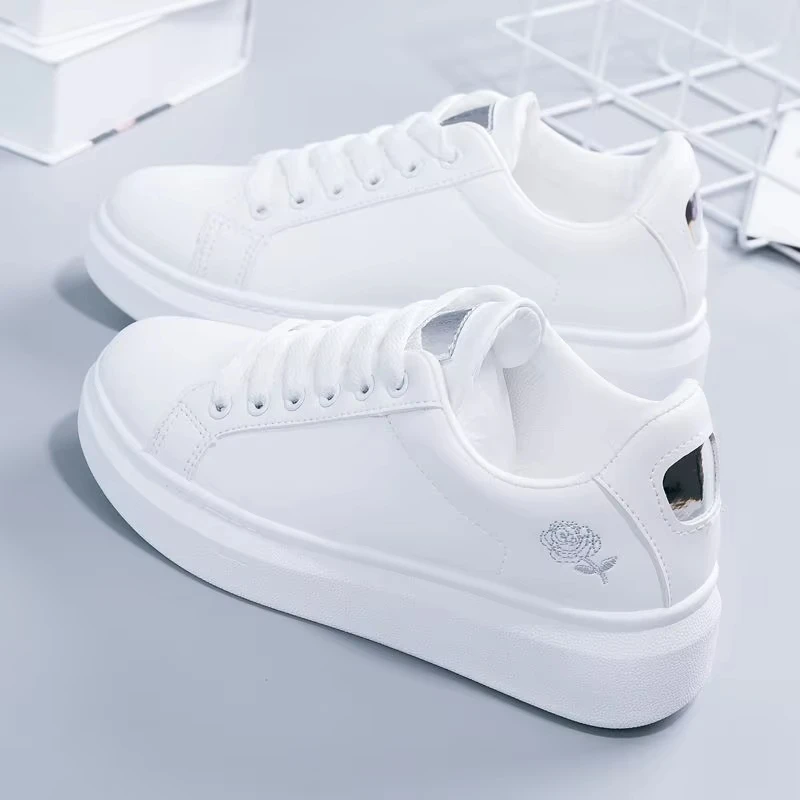 2026Women Leather Pu Casual Shoes New Woman Shoes Fashion Embroidered White Sneakers Breathable Flower Lace-Up Women Sneakers
2026Women Leather Pu Casual Shoes New Woman Shoes Fashion Embroidered White Sneakers Breathable Flower Lace-Up Women Sneakers