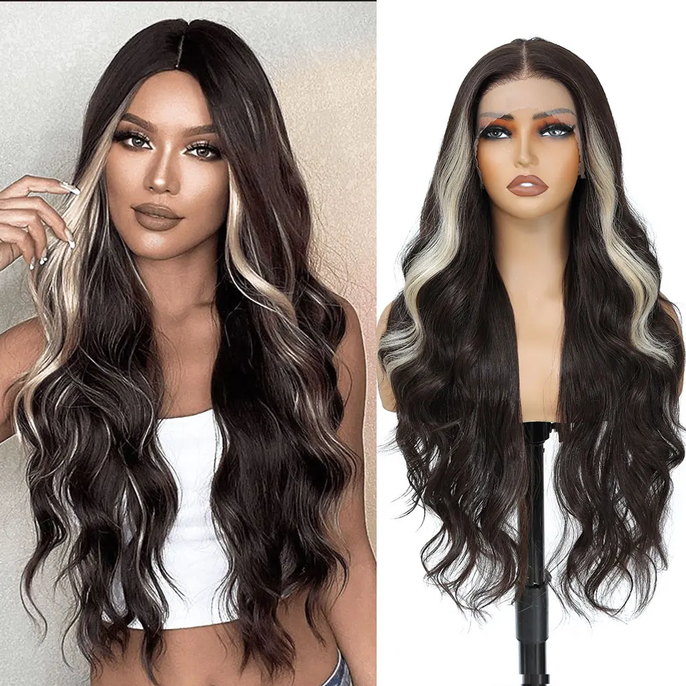 Synthetic Transparent Lace Front Wig Body Wave 30 Inches 13x4 Lace Wig for Women Bio Heat Resistant Fiber
Synthetic Transparent Lace Front Wig Body Wave 30 Inches 13x4 Lace Wig for Women Bio Heat Resistant Fiber