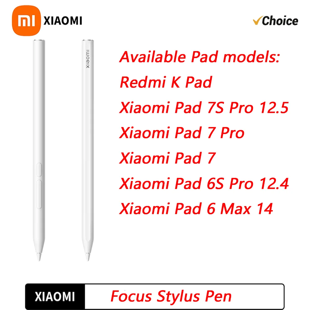 Original Xiaomi Focus Stylus Pen For Xiaomi Pad 6 Max 14 Mi Pad 6s Pro 12.4 Tab 8192 level Sense Magnetic Drawing Writing Pencil
Original Xiaomi Focus Stylus Pen For Xiaomi Pad 6 Max 14 Mi Pad 6s Pro 12.4 Tab 8192 level Sense Magnetic Drawing Writing Pencil
