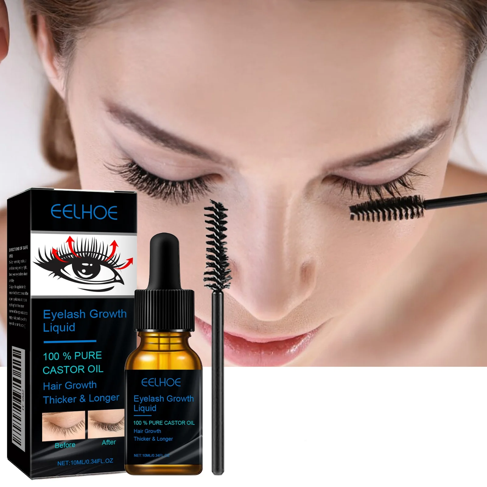 Castor Oil Eyelash Serum Natural Curl Long Lasting Radiant Look Promote Healthy Lash Moisturize Growth Regenerative Treatment
Castor Oil Eyelash Serum Natural Curl Long Lasting Radiant Look Promote Healthy Lash Moisturize Growth Regenerative Treatment