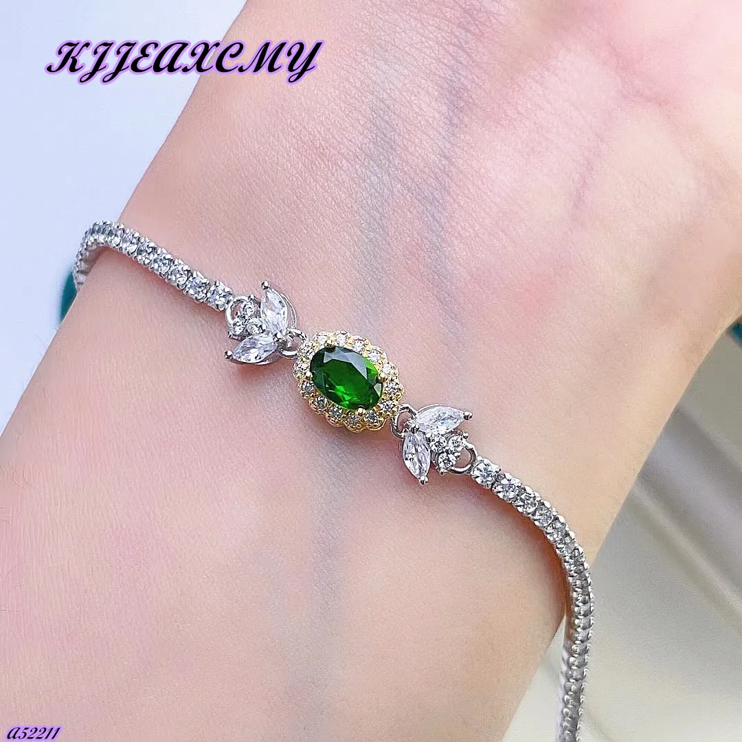 Boutique Jewelry 925 Sterling Silver Natural Gem Diopside Women's Bracelet Party Girl Birthday Bride Wedding Gift
Boutique Jewelry 925 Sterling Silver Natural Gem Diopside Women's Bracelet Party Girl Birthday Bride Wedding Gift