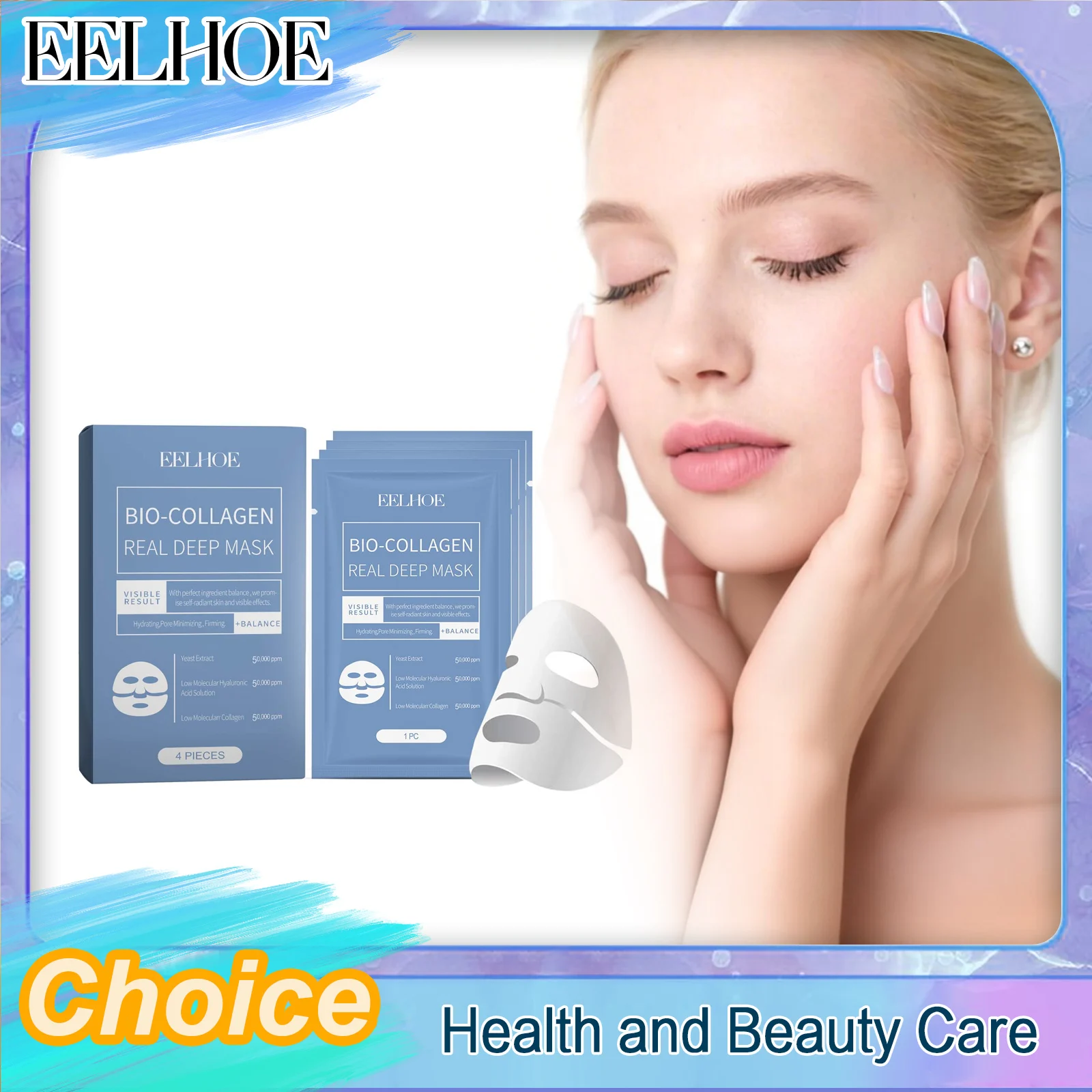 Маска EELHOE Bio Collagen: сужение пор, разглаживание морщин, контроль жирности, осветление, успокаивающее ночное действие, увлажнение, лифтинг-эффект.
Маска EELHOE Bio Collagen: сужение пор, разглаживание морщин, контроль жирности, осветление, успокаивающее ночное действие, увлажнение, лифтинг-эффект.