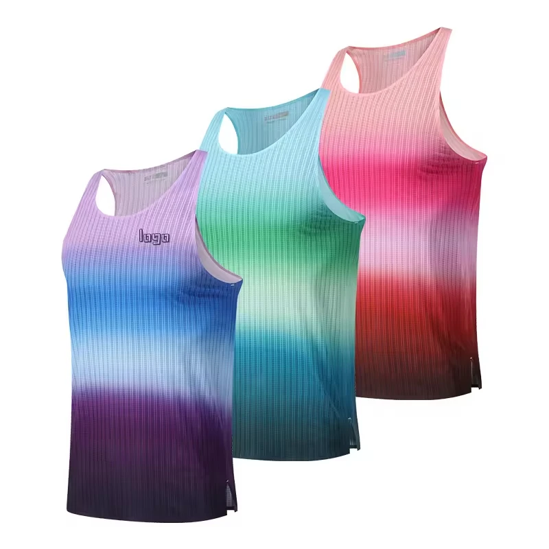 Custom Men's Sleeveless Sports Vest Quick Dry Marathon Running Tank Top Seamless Very Breatheable and Lightweight Singlet
Custom Men's Sleeveless Sports Vest Quick Dry Marathon Running Tank Top Seamless Very Breatheable and Lightweight Singlet