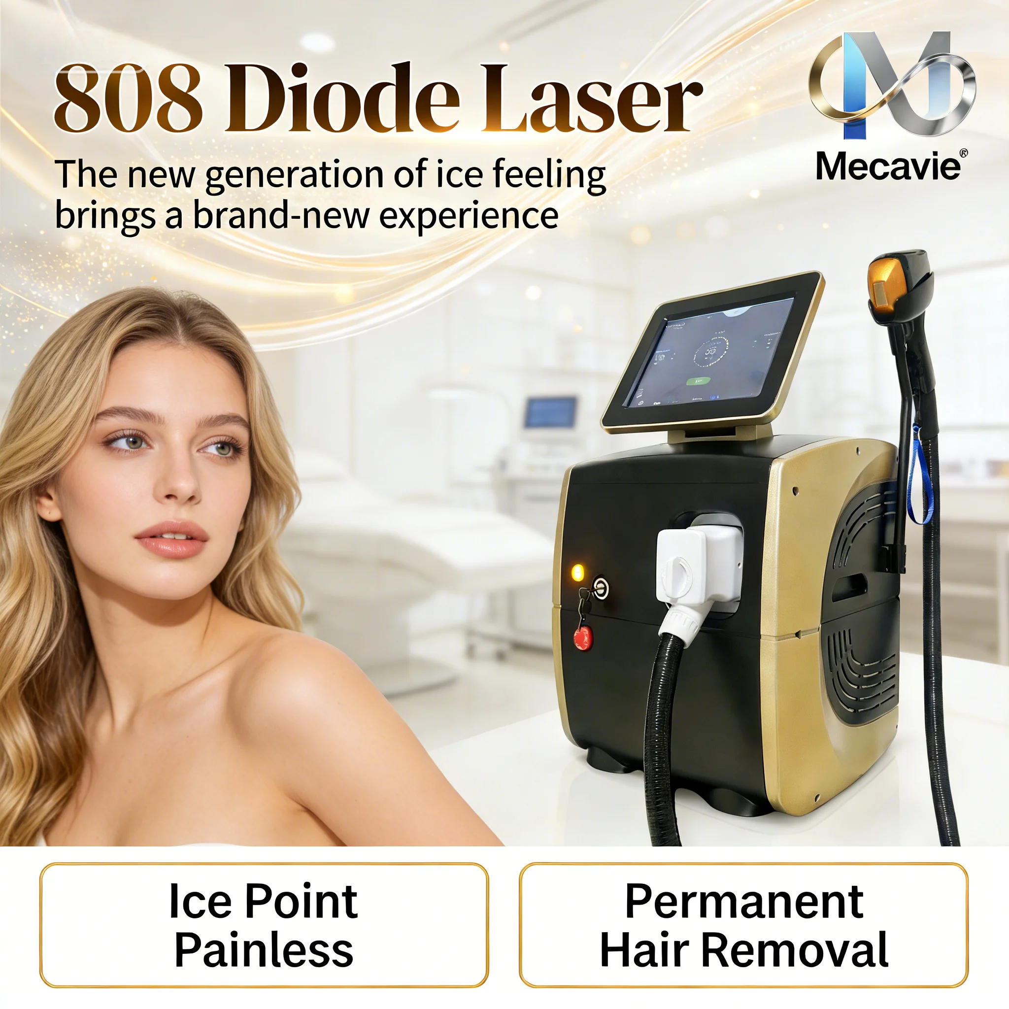 808nm Alexandrite Professional Soprano Diode Ice Titanium Laser Body Hair Removal Machine 4 Wave Device Permanent CE Woman 4000w
808nm Alexandrite Professional Soprano Diode Ice Titanium Laser Body Hair Removal Machine 4 Wave Device Permanent CE Woman 4000w