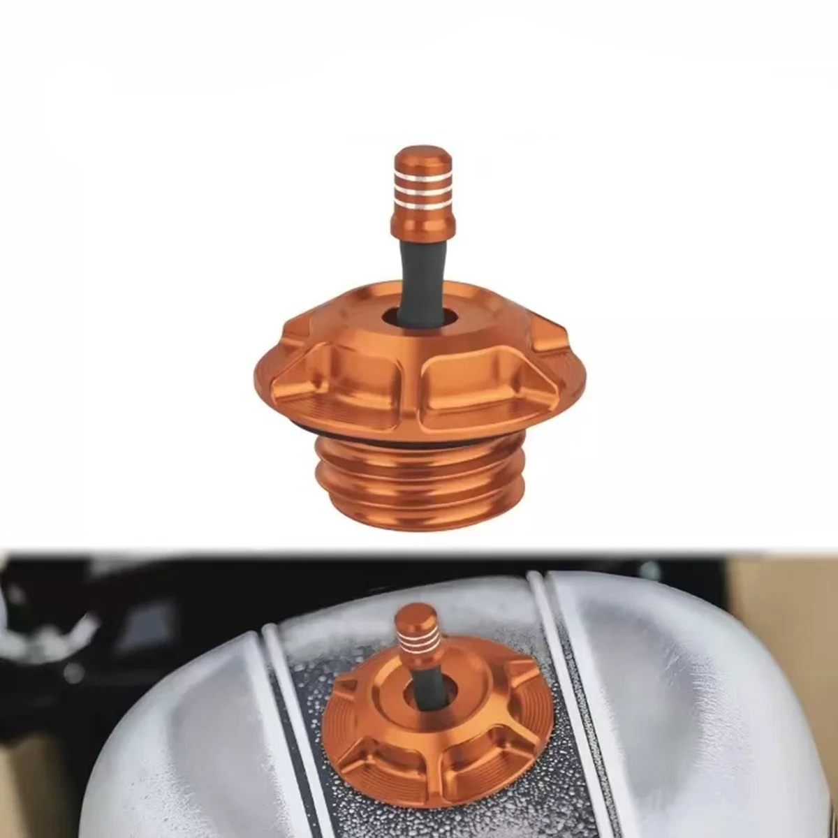 Motorcycle Billet Aluminum Fuel Tank Gas Cap with Vent Hose for All Harley Models
Motorcycle Billet Aluminum Fuel Tank Gas Cap with Vent Hose for All Harley Models