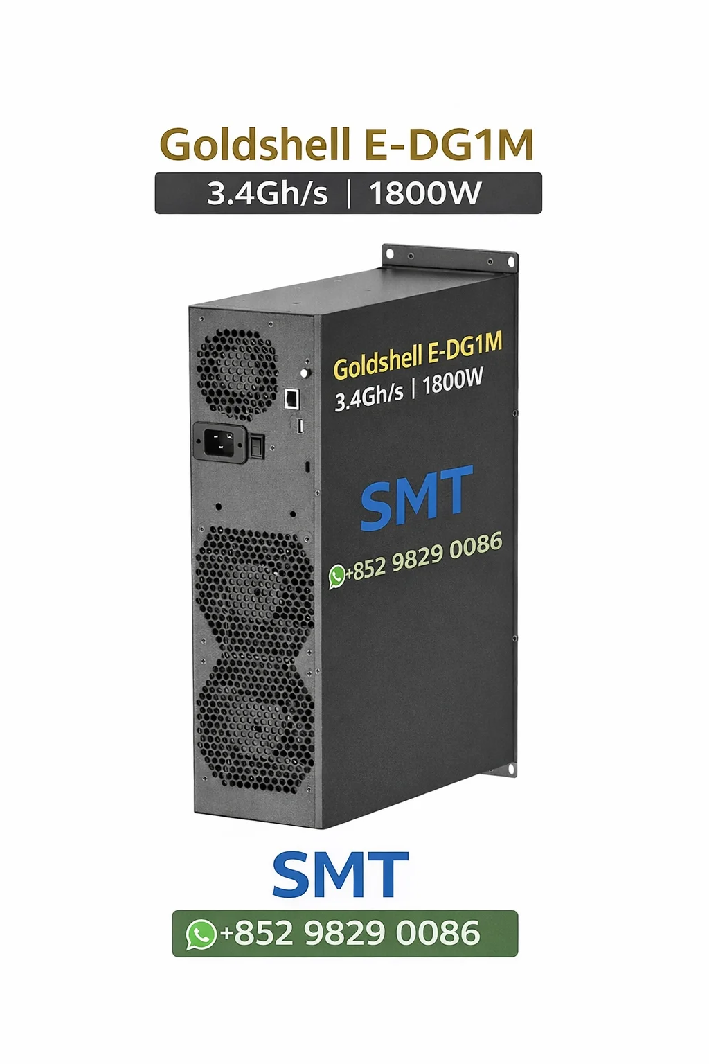 Купи 3, получи 2 бесплатно: Goldshell E-DG1M 3.4Gh/s 1800W — Майнер для алгоритма Scrypt, Doge и LTC
Купи 3, получи 2 бесплатно: Goldshell E-DG1M 3.4Gh/s 1800W — Майнер для алгоритма Scrypt, Doge и LTC