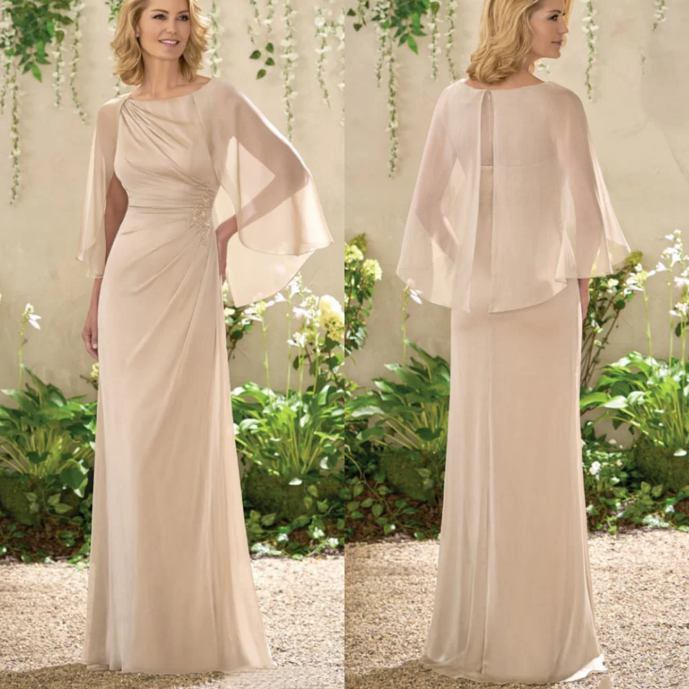 15649# Elegant Boat Neck A-line Mother of Bride Dresses With Cape Appliques Lace Wedding Evening Party Gown For Women
15649# Elegant Boat Neck A-line Mother of Bride Dresses With Cape Appliques Lace Wedding Evening Party Gown For Women