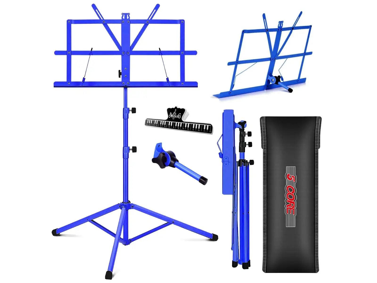5 Core Sheet Music Stand 2in1 Dual Use Portable Adjustable 28-67 Inch Folding Music Note Holder MUS FLD 4S BLU
5 Core Sheet Music Stand 2in1 Dual Use Portable Adjustable 28-67 Inch Folding Music Note Holder MUS FLD 4S BLU