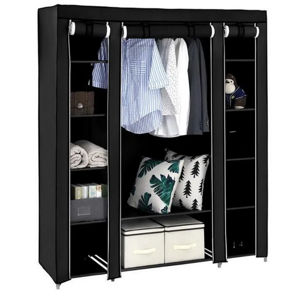69 Portable Clothes Closet Wardrobe Storage Organizer with Non-Woven Fabric Quick and Easy to Assemble Extra Strong
69 Portable Clothes Closet Wardrobe Storage Organizer with Non-Woven Fabric Quick and Easy to Assemble Extra Strong