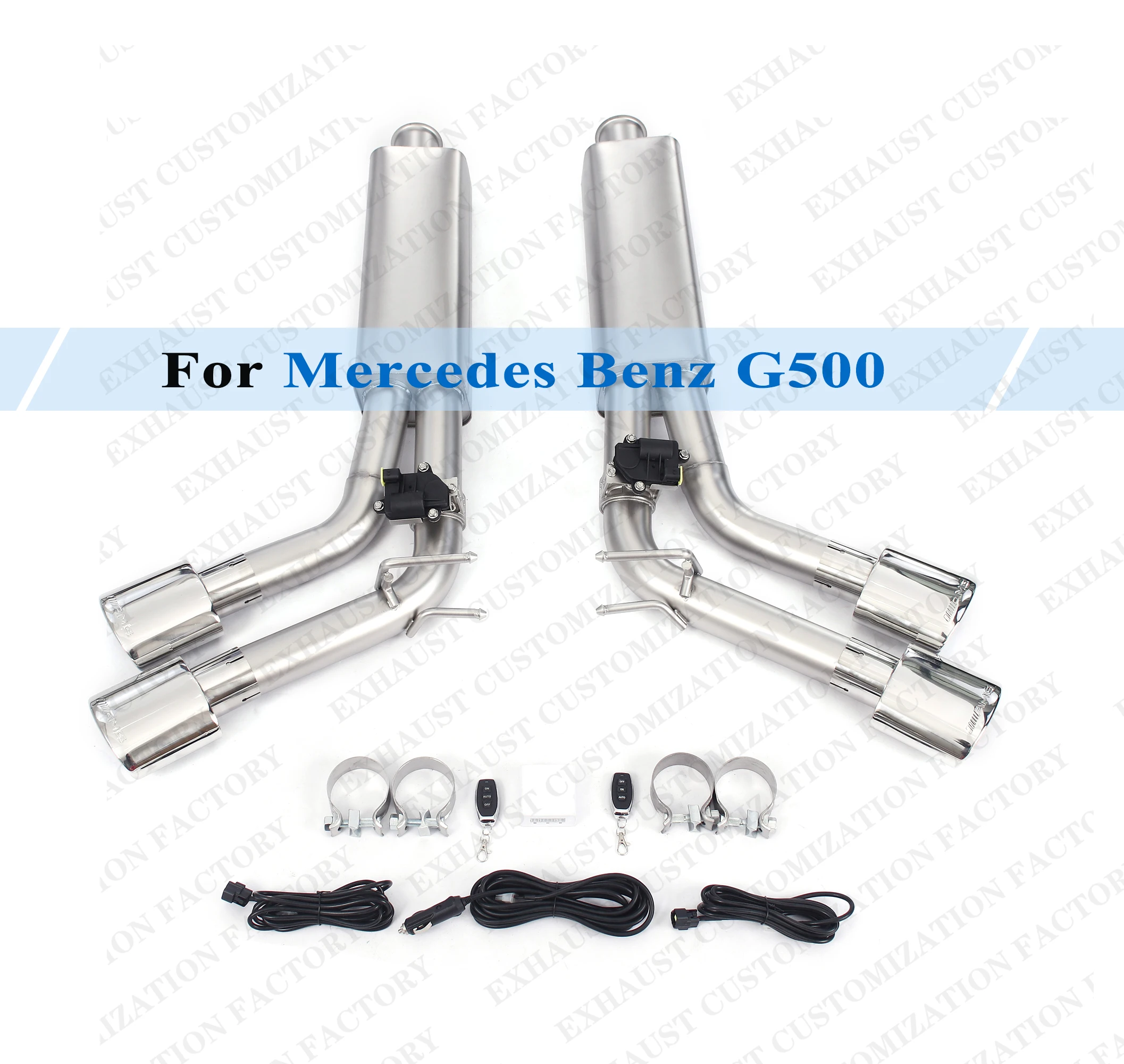 Performance Exhaust System for Mercedes Benz G500 Electronic Valve 
Performance Exhaust System for Mercedes Benz G500 Electronic Valve