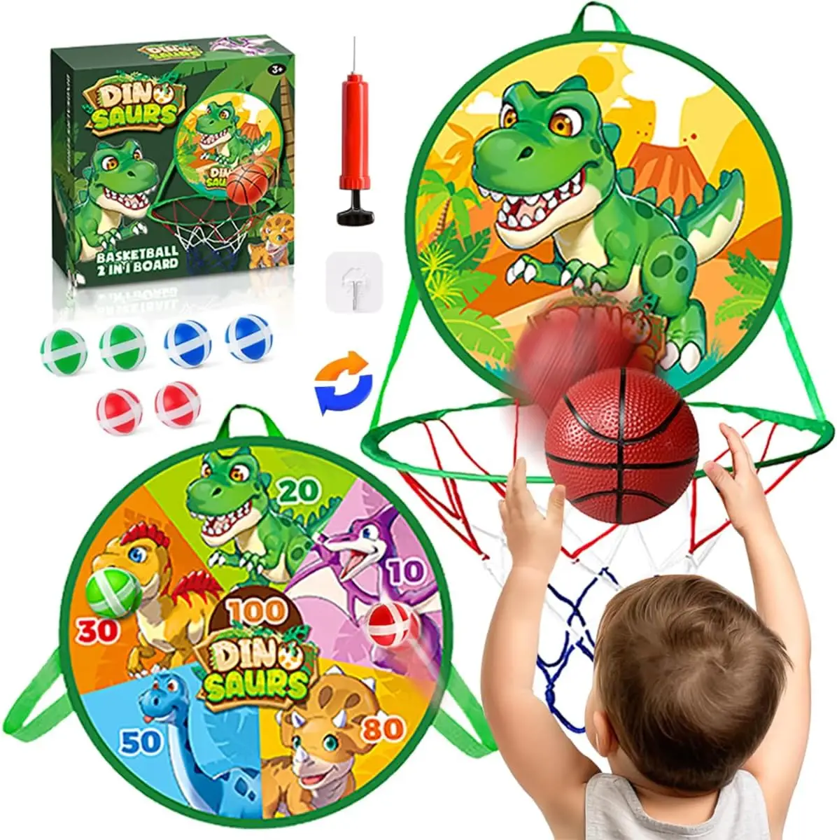 Basketball Stand Dart Board 2 in 1 Kids Toys Mini Basketball Stand Indoor Outdoor Play Dart Board Set For 3+ Boys Girls Birthday
Basketball Stand Dart Board 2 in 1 Kids Toys Mini Basketball Stand Indoor Outdoor Play Dart Board Set For 3+ Boys Girls Birthday