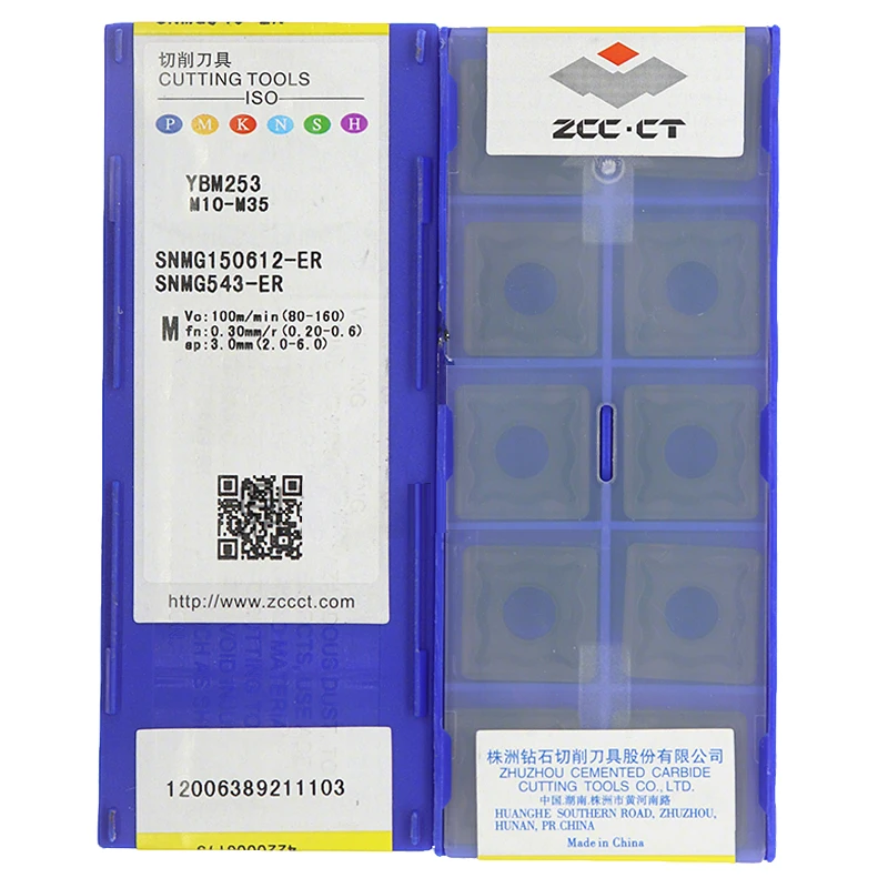 ZCC.CT SNMG150608 SNMG150612 SNMG150616 PM DM EM EF DR ER YBC251 YBC252 YBM153 YBM253 YBG202 YBG205 Turning Inserts Carbide tool
ZCC.CT SNMG150608 SNMG150612 SNMG150616 PM DM EM EF DR ER YBC251 YBC252 YBM153 YBM253 YBG202 YBG205 Turning Inserts Carbide tool